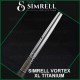 Simrell Titanium Vortex XL stem en titane refroidisseur de vapeur pour DynaVap