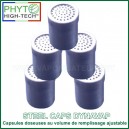 Steel Caps pour DynaVap - 5 capsules doseuses ajustables avec l'étui de transport