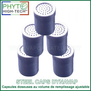 Steel Caps pour DynaVap - capsule doseuse avec l'étui de transport