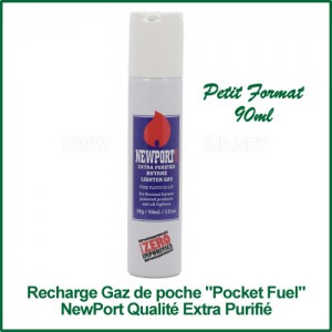 Recharge gaz de poche 90ml NewPort ultra purifié qualité extra