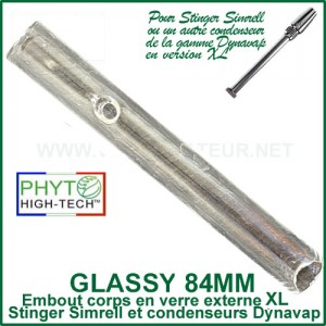 Glassy 84mm corps externe en verre XL pour les condenseurs Dynavap
