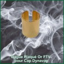 Bague en cuivre plaqué or FTV - optimisation de chauffe pour vaporisateurs Dynavap