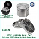 Grinder Stainless Steel INOX Steely Dan 60mm