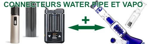 Connecteurs entre filtre à eau et vaporisateur