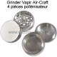 Grinder Vapir 4 pièces pollénisateur Alu Air Craft 50mm