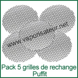 Pack 5 grilles-filtres de rechange vaporisateur Puffit