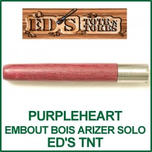 Ed's TNT Tuyau en bois PurpleHeart pour Arizer Solo