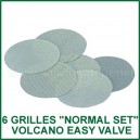 6 grilles de rechange standard Normal Set Volcano Easy Valve