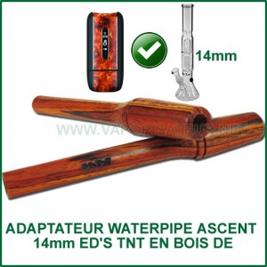 Adaptateur pipe à eau 14mm en bois Ed's TNT pour Ascent