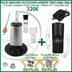 Pack Indoor Outdoor Arizer Two and Only - Solo et V Tower