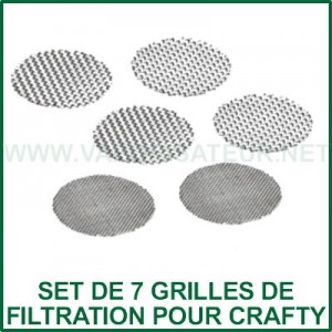 Set de 6 filtres-grilles pour vaporizer Crafty