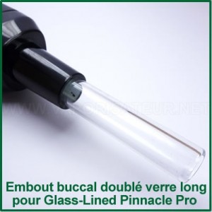 Embout buccal long en verre pour Pong 14mm Pinnacle Pro