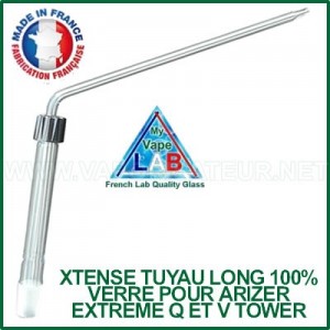 Tuyau en verre ajustable Xtense pour Arizer Extreme Q