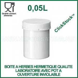 ClickStock - Boite à herbes hermétique pot à ouverture inviolable