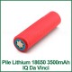 Pile lithium 18650 3500mAh pour vaporisateur IQ Da Vinci