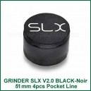 Grinder SLX Pocket 51mm non collant en couleur noire