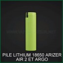 Accu-pile lithium 18650 grande capacité pour vaporisateur pen Arizer Air 2