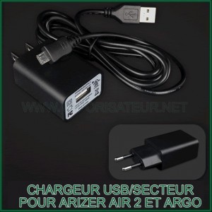 Chargeur USB/alimentation électrique Arizer Air 2 et Argo