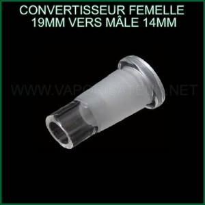 Convertisseur de connectique femelle 19mm en mâle 14mm