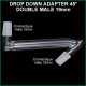 Drop Down Adaptateur - 45 degrés double mâle 19mm