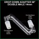 Drop Down Adaptateur - 90 degrés double mâle 14mm