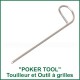 Poker Tool - touilleur herbe - extirpeur des grilles vapo
