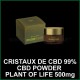 Cristaux d'isolat de CBD 99% 500mg Powder CBD Plant of Life