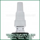 Adaptateur water pipe Mighty ou Crafty 3 en 1 - mâle 10mm, 14mm et 18mm