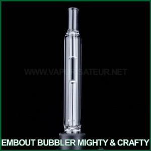 Embout-bubbler en verre Mighty ou Crafty