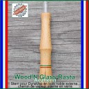 Rasta Wood'N Glass Aezhenn - stem bois en externe verre en interne pour vaporisateurs DynaVap