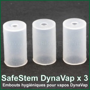 3 Embouts hygiéniques en silicone SafeStem pour vaporisateurs DynaVap VapCap M et OmniVap