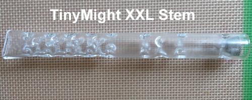 Stem en verre TinyMight XXL nouvelle version avec picots refroidisseurs et embout applati