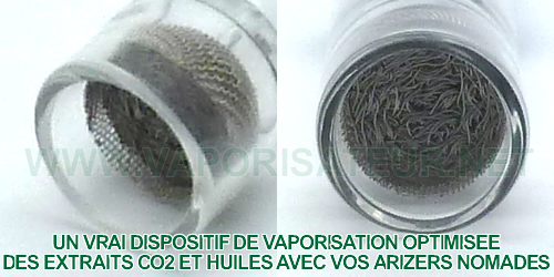 Grille pour extrait concentrés liquides dans le tuyau en verre Arizer Air et Solo 1 et 2