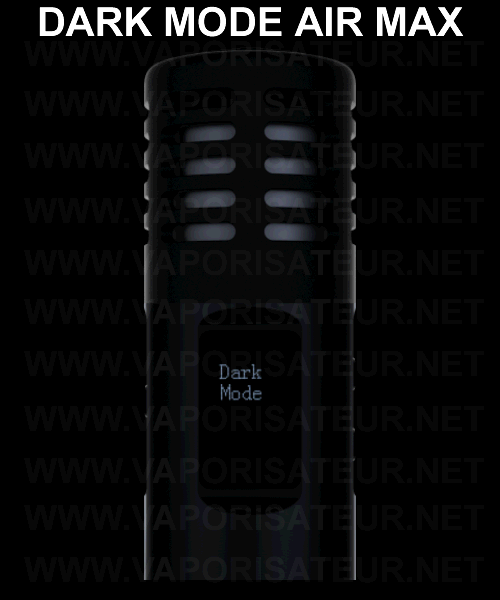 Dark Mode vaporisateur portable Arizer Air Max - la description en images explicatives des affichages en mode discret