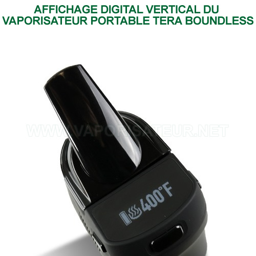 Affichage digital vertical du vaporizer portable Tera Boundless