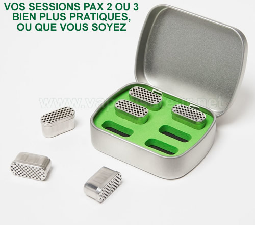 Boite de transport Bud Case pour 6 capsules doseuse BudKups pour vaporisateur Pax 2 et Pax 3