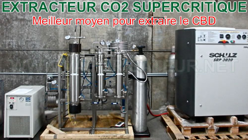Extracteur CO2 supercritique permettant d'extraire et obtenir l'huile de CBD