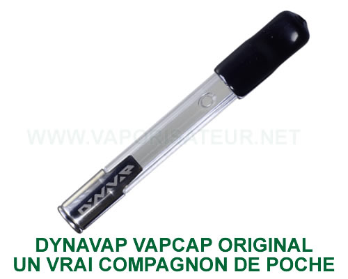 Le vaporisateur portable Dynavap VapCap vue détaillé en gros plan