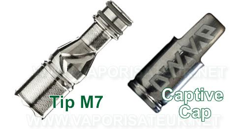 Le tip et cap du vaporisateur portable M7 XL Dynavap