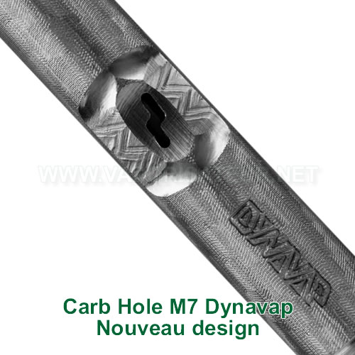 Le nouveau design de l'entrée d'air carb hold du vaporisateur Dynavap M7