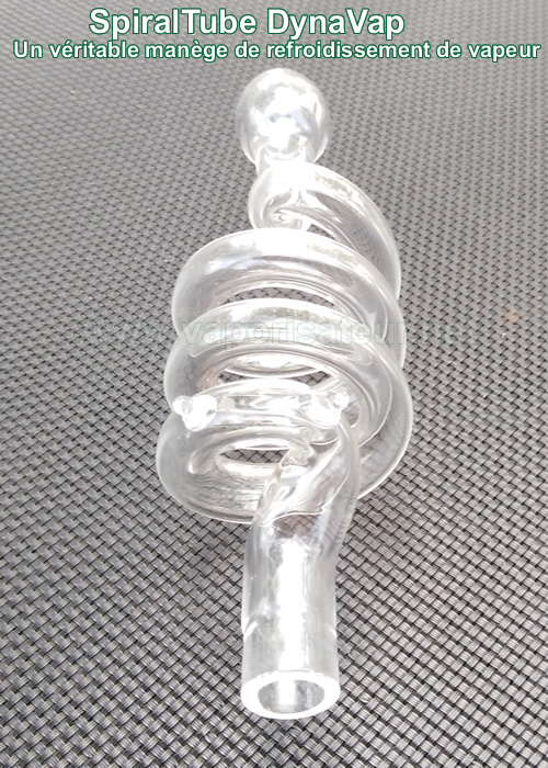 Tuyau refroidisseur de vapeur en forme de spirale pour vaporisateur DynaVap SpiralTube