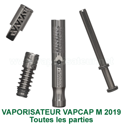 Toutes les parties qui composent le vaporisateur VapCap M 2019