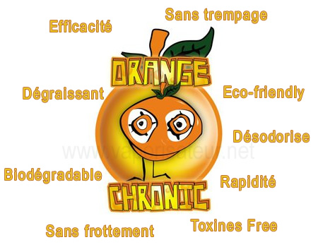 Orange Chronic Cleaner solution de nettoyage pour vaporizer et pièces vaporizer
