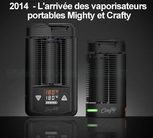 En 2014 le Storz et Bickel met sur le marché ses premiers vaporisateurs portables Mighty et Crafty
