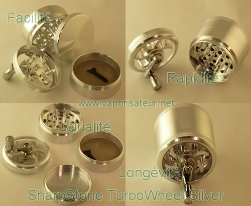 Grinder pour préparer la vaporisation - SharpStone TurboWheel