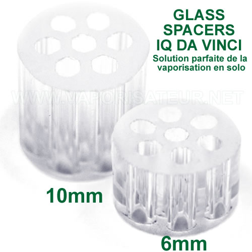 Glass Spacers IQ Da Vinci - réducteurs de chambre de remplissage en verre 10mm et 6mm