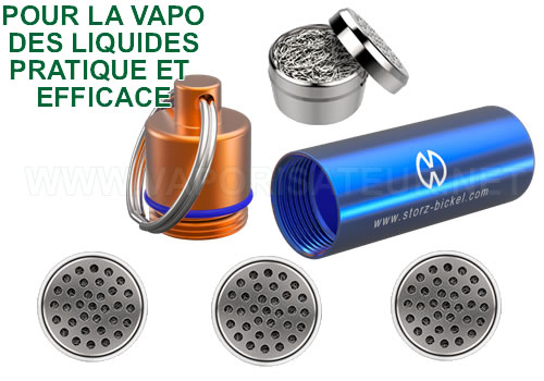 Caddy pour 4 capsules doseuses pour grilles de vaporisation des huiles CBD et extraits concentrés