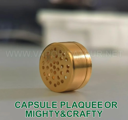 Capsule or - cuivre plaqué or de French Touch Vaporizer pour Mighty et Crafty
