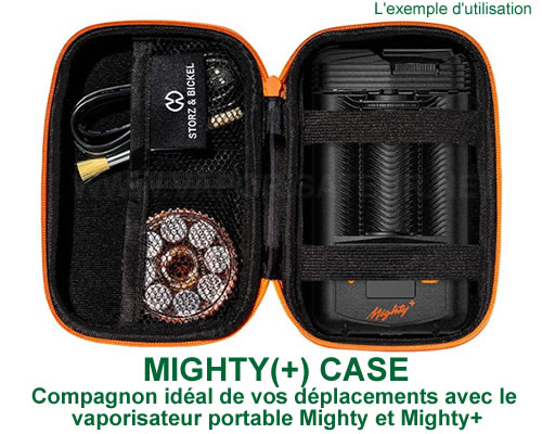 Sacoche de transport Mighty Case avec les meilleurs accessoires pour vaporisateurs Mighty et Mighty Plus