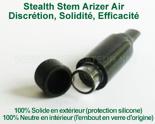 Embout en verre renforcé au silicone pour Arizer Air et Solo